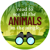 Welcome!  Read to see all the animals in the jungl Badge